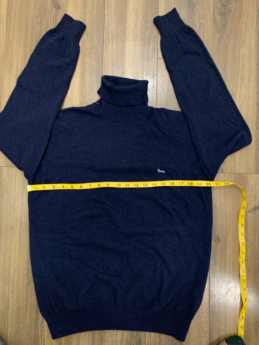 Harmont & Blaine Navy Turtleneck Sweater with Logo size XL - Picture 6 of 8